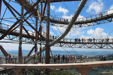 ŚCIEZKA W CHMURACH (SKYWALK) W ŚWIERADOWIE-ZDROJU - ZAMEK CZOCHA - PAŁAC KLICZKÓW